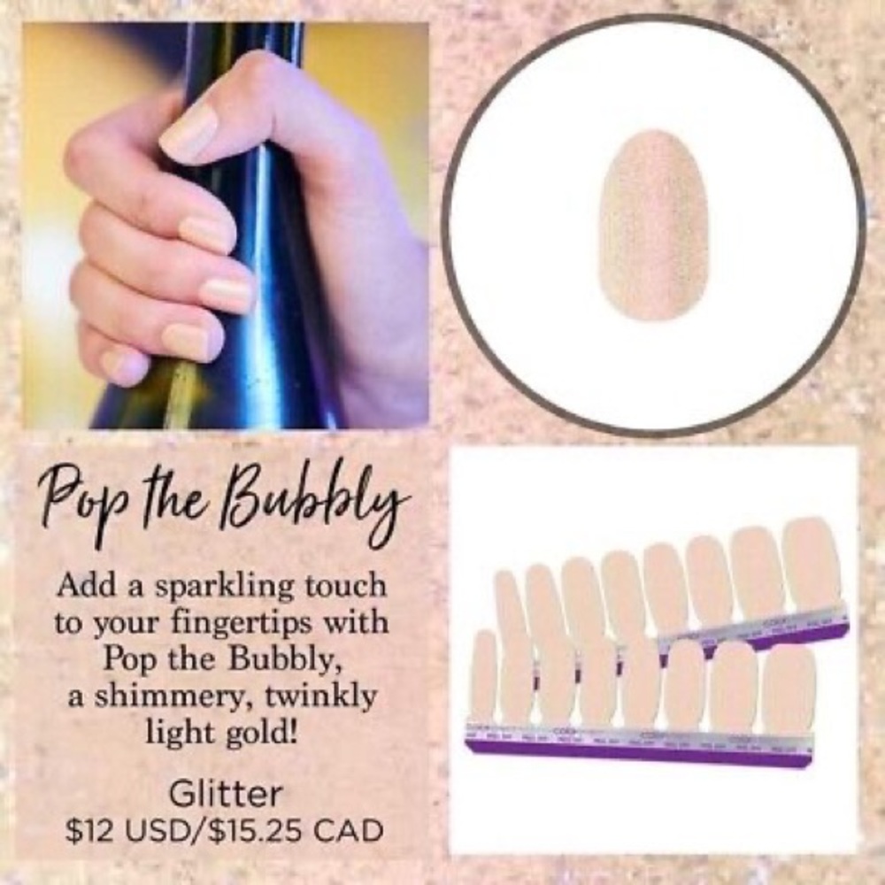 Retired Color Street Nail Strips - Pop the Bubbly